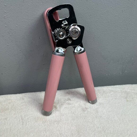 Kitchenaid Can Opener Pink Hand Crank Manual Working - Picture 4 of 5